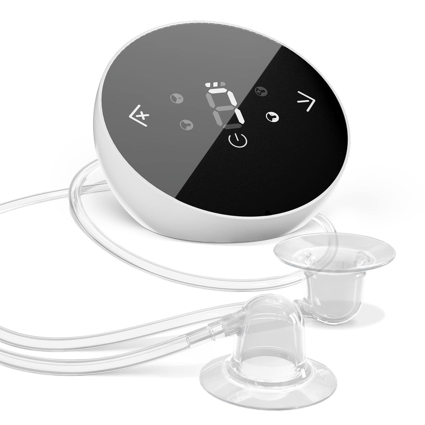 Elektrischer Brustwarzenkorrektor mit Saugkraft, Schwarz, Transparent, Weiss