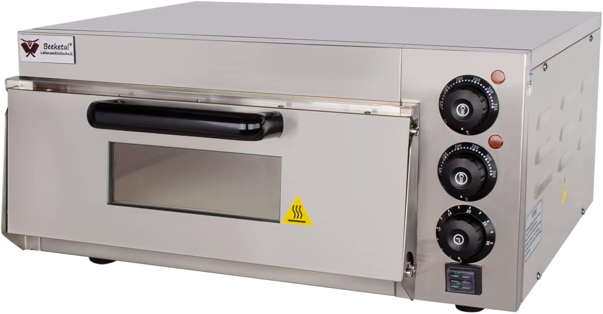 Profi Pizzaofen BPO33-1 mit Schamottstein, 400x400 Mm Backfläche