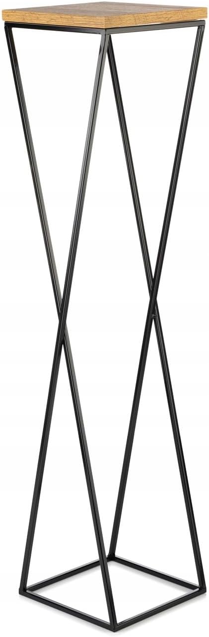 Pflanzenständer, 100 cm Eiche - Schwarz