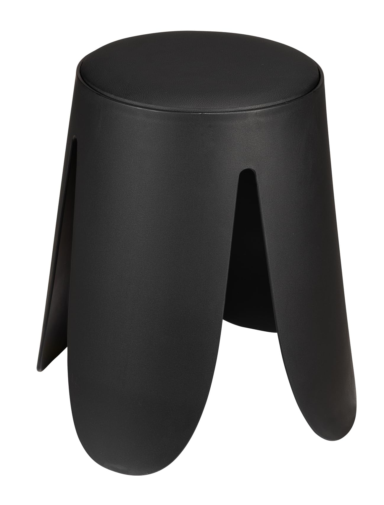Badhocker Mod. Comiso mit gepolsterter Sitzfläche, Schwarz