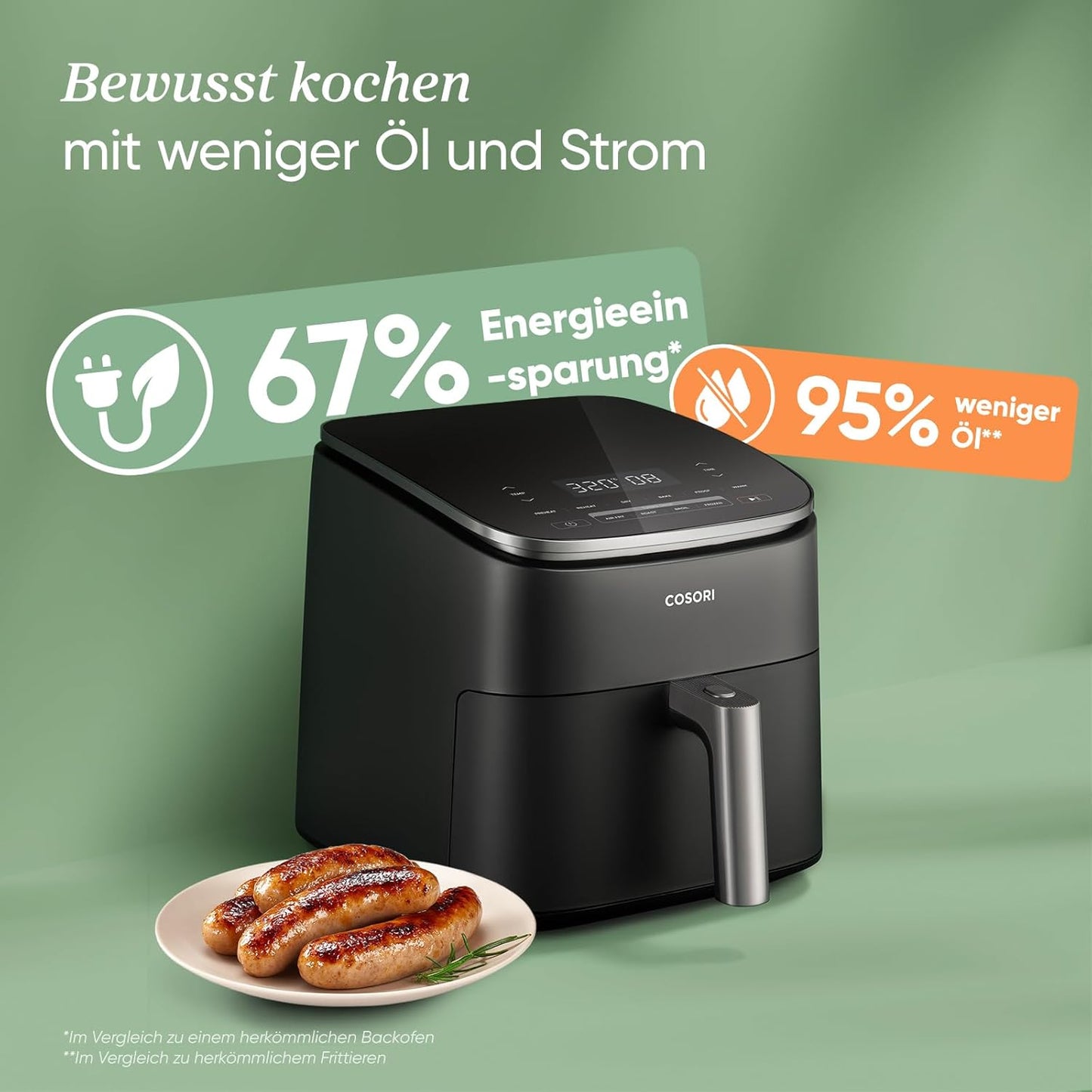 9-in-1 TurboBlaze Airfryer, Dunkelgrau, Turbo Blaze
