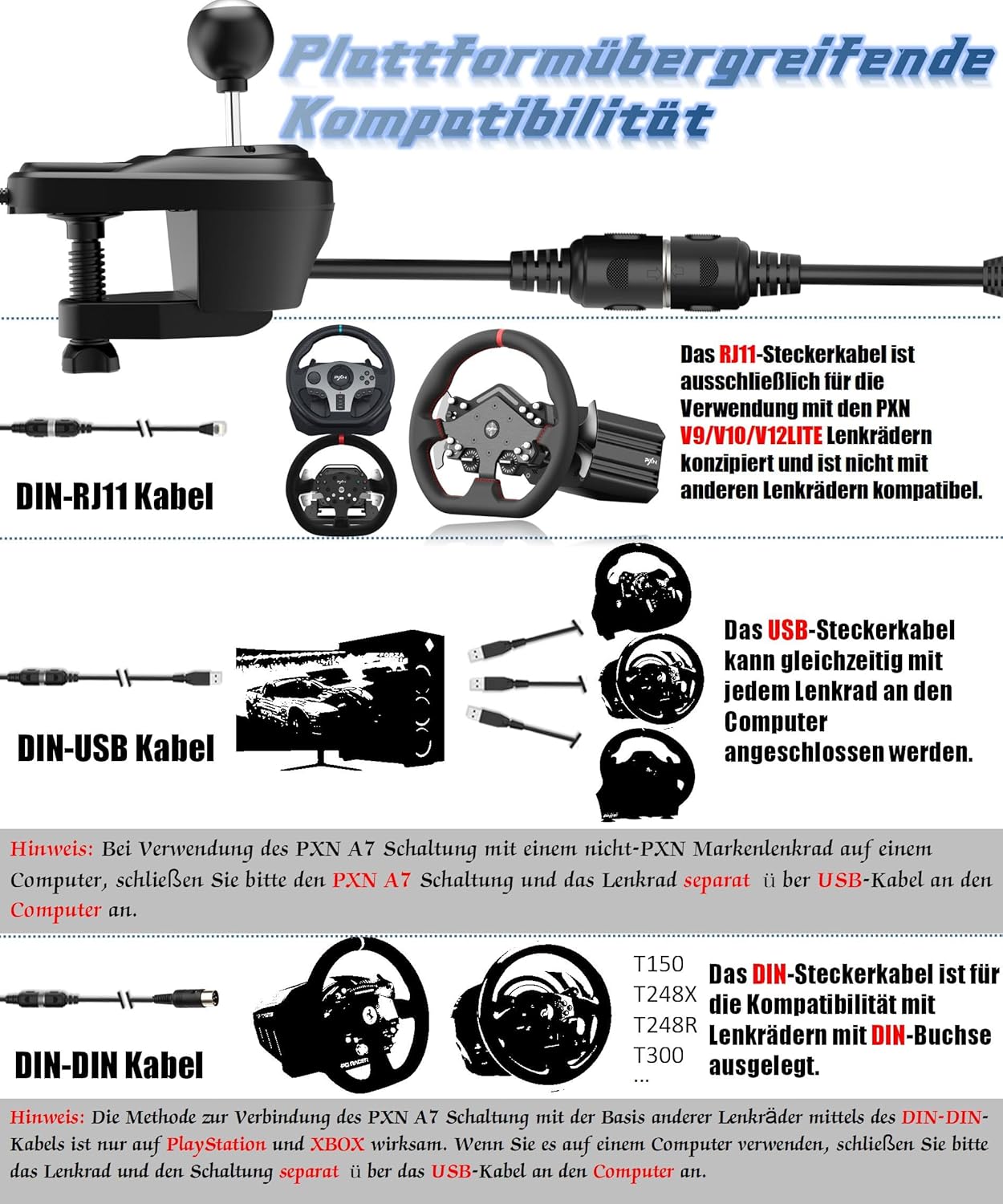 A7 Schalthebel mit 6+R Gängen