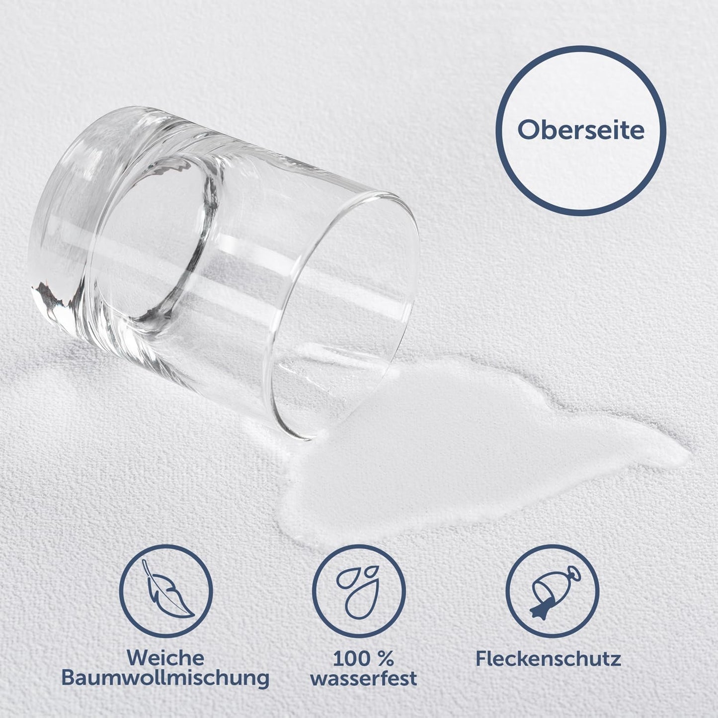 2er Set Matratzenschoner 140x200cm, Standard Wasserdicht,140 x 200cm,2er Set