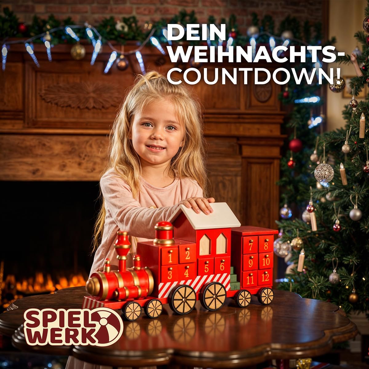 Adventskalender Lokomotive zum Befüllen (24 Türchen), Lokomotive
