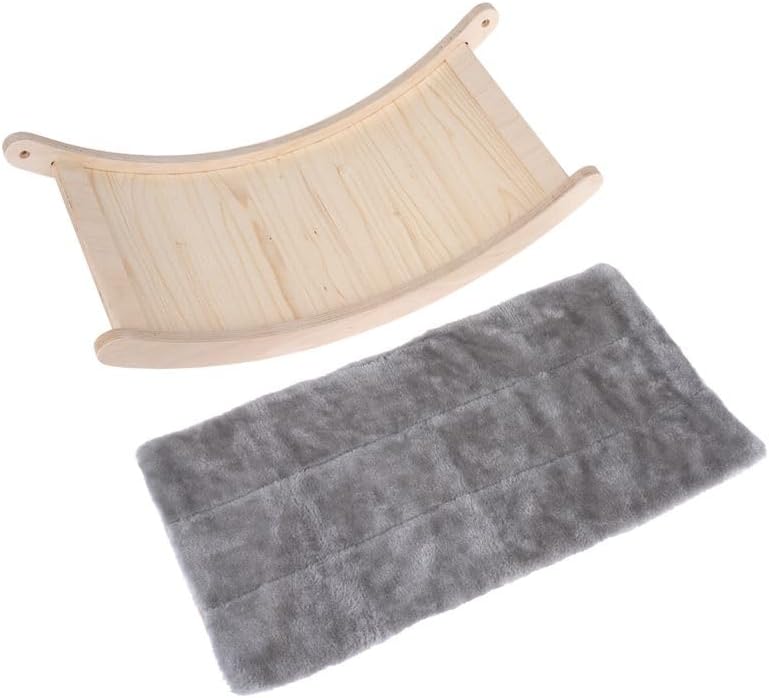 Hängematte für Wandmontage mit waschbarem Kissen, Grau