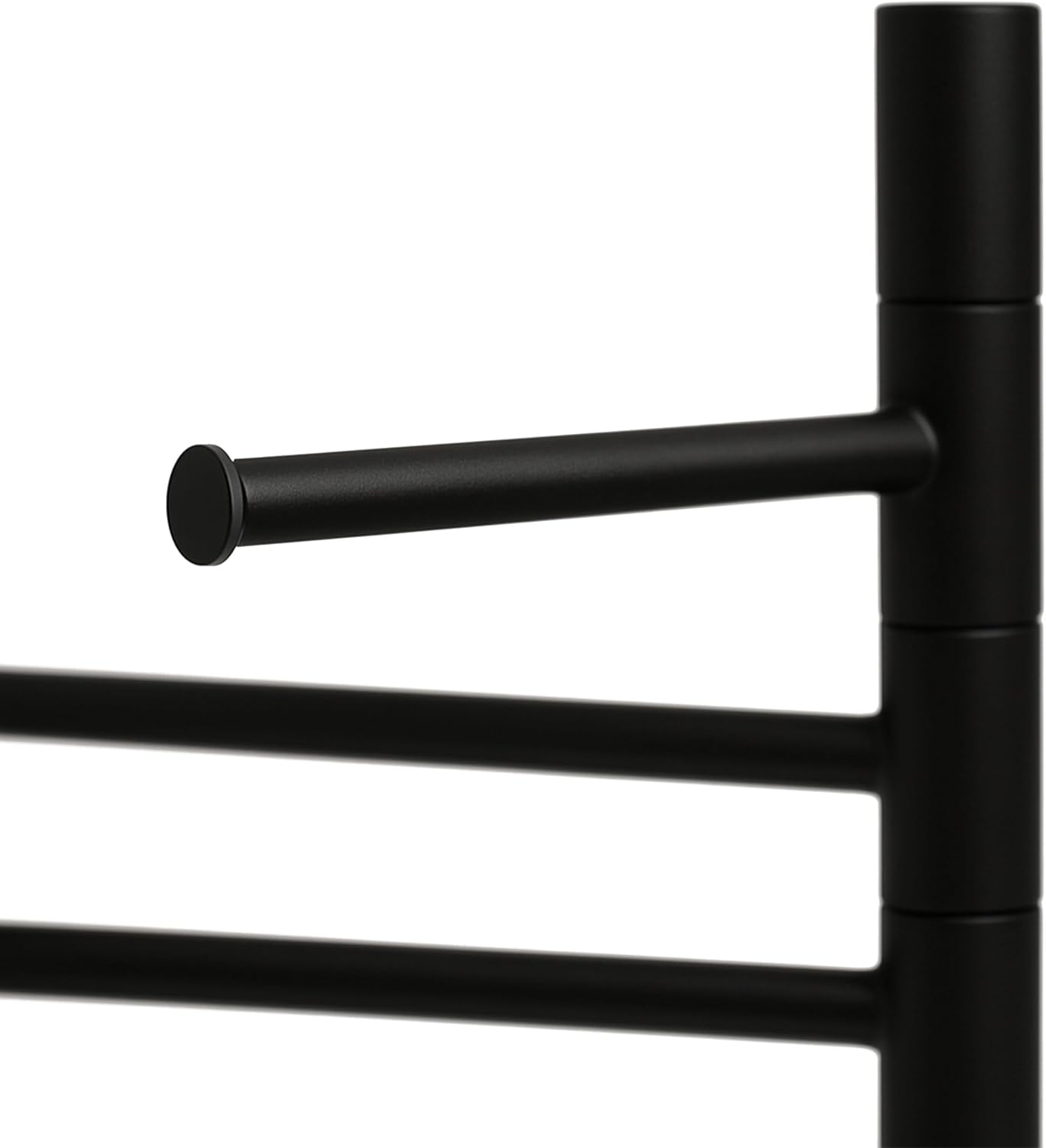Handtuchständer 3 Arme Edelstahl, Schwarz, 82,8 x 33,5 x 14 cm, Schwarz