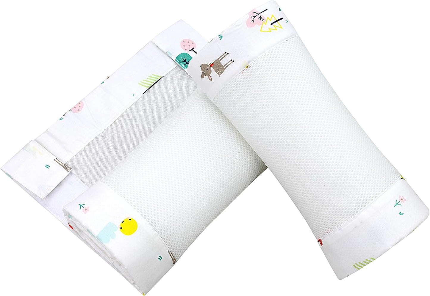 2er-Set Gitterstäbe Schutznetz 3D Mesh (2er Set) für Babybett, ca. 128 x 30 cm (für Babybett 140x70) Rentier