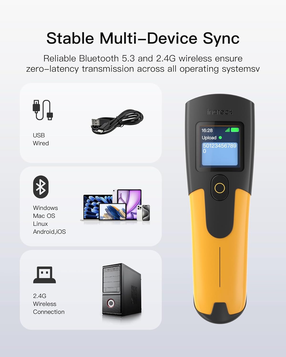 Kabelloser 1D Barcode-Scanner Nano 230D, 1D