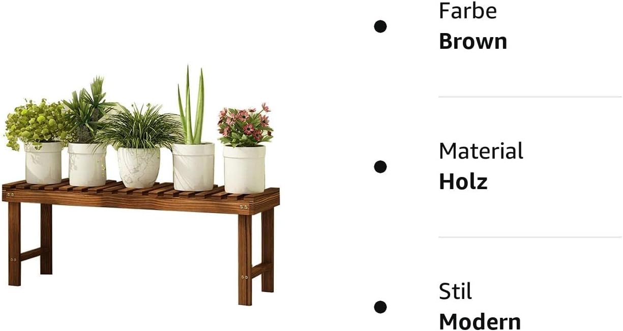 Blumenbank, 78x25x30cm Brown