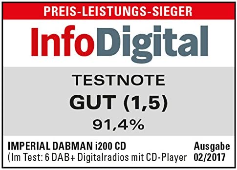 DABMAN i200 CD, Radio, mit CD-Player weiss