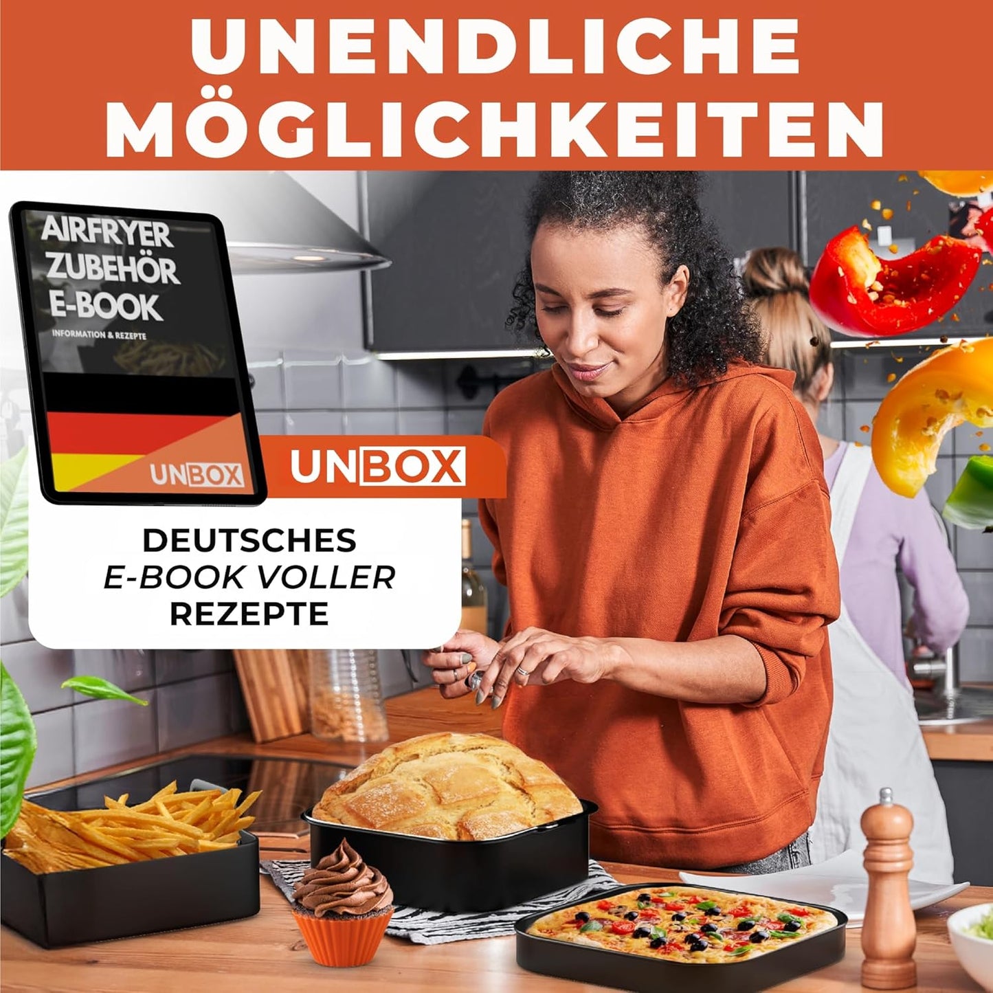 Zubehör-Set für Heissluftfritteuse
