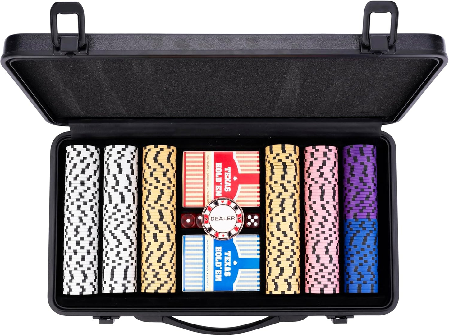 Poker-Set im Metallkoffer, 14 Gr - Wertlos 300 Token