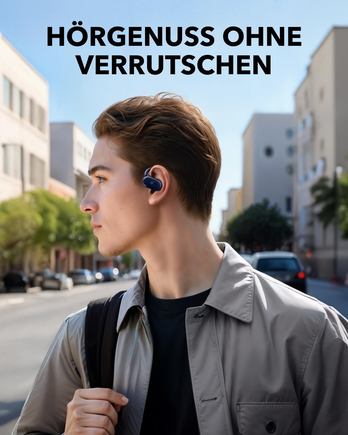 Open-Ear Kopfhörer V20i mit verstellbaren Ohrhaken, Blue