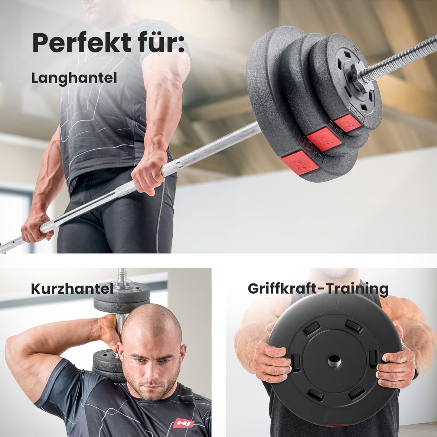 Hantelscheiben-Set (4 x 5 kg), 4 x 5 kg