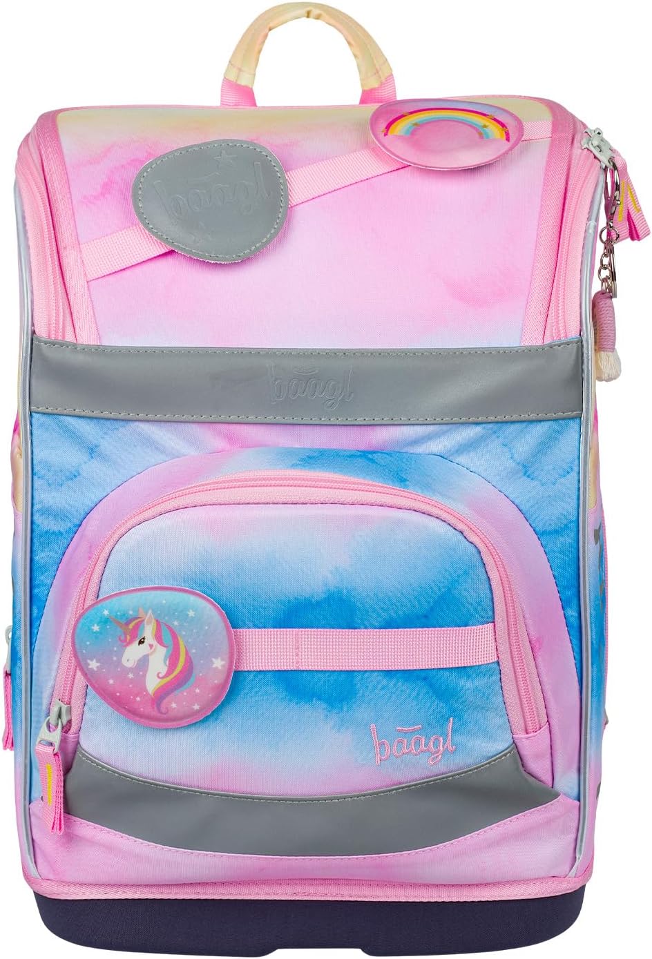 Schulranzen-Set, Regenbogen Einhorn