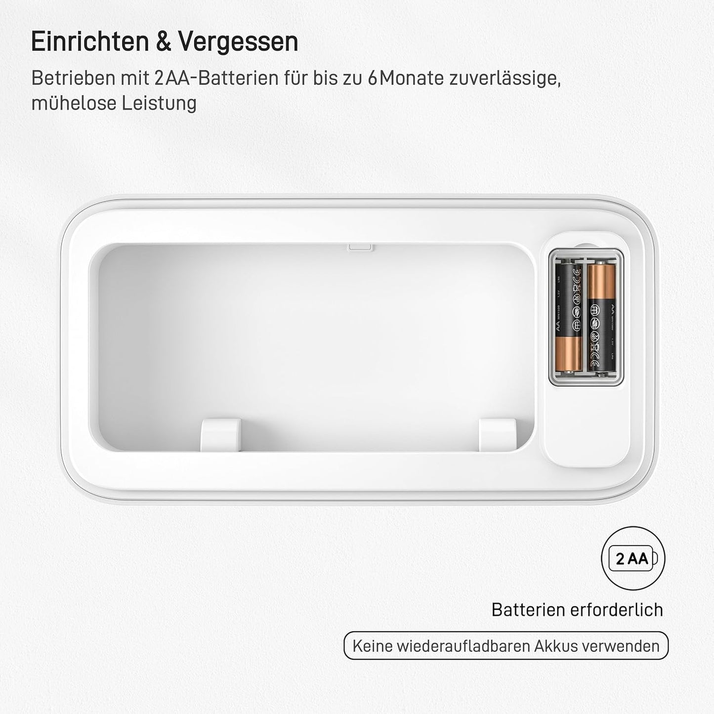 Sensor-Mülleimer Brio Slim, Brio 10L-Weiss