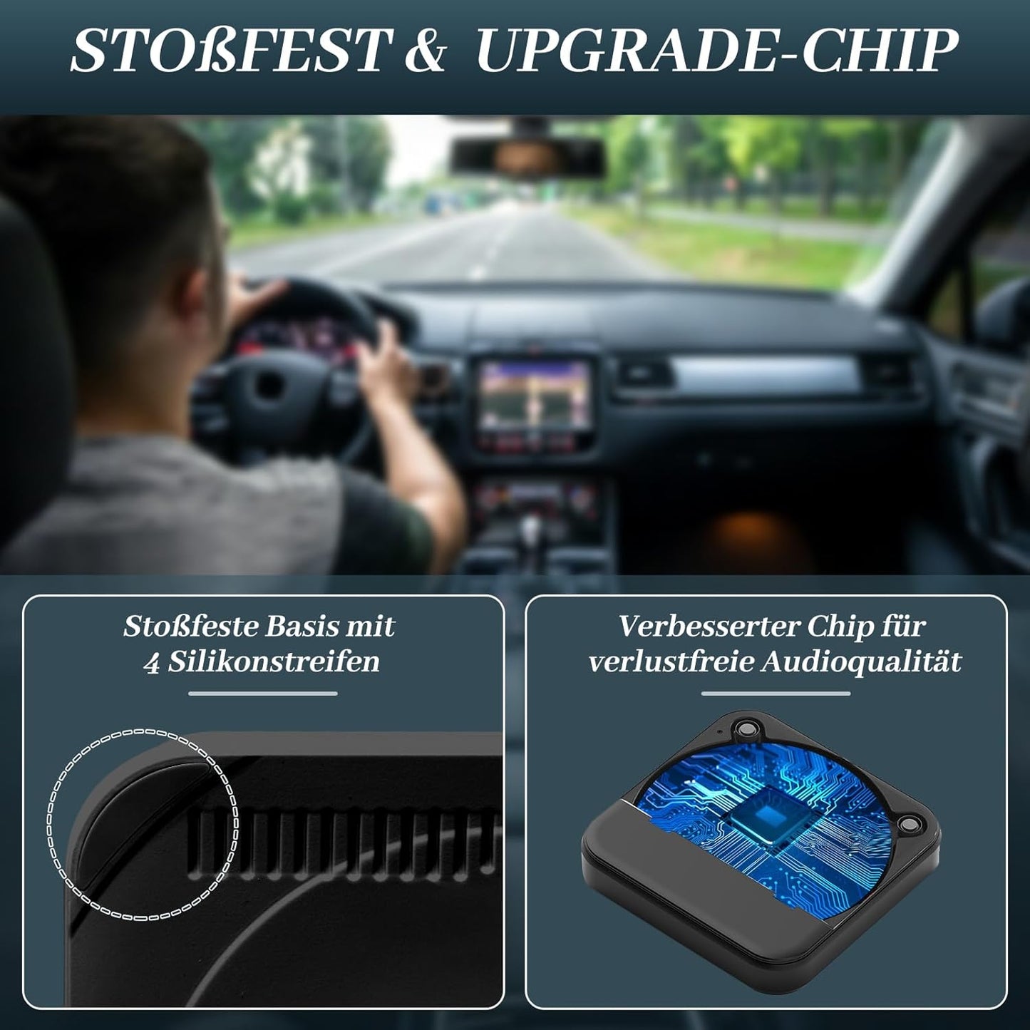 Externer Auto CD-Player mit USB/AUX-Anschluss