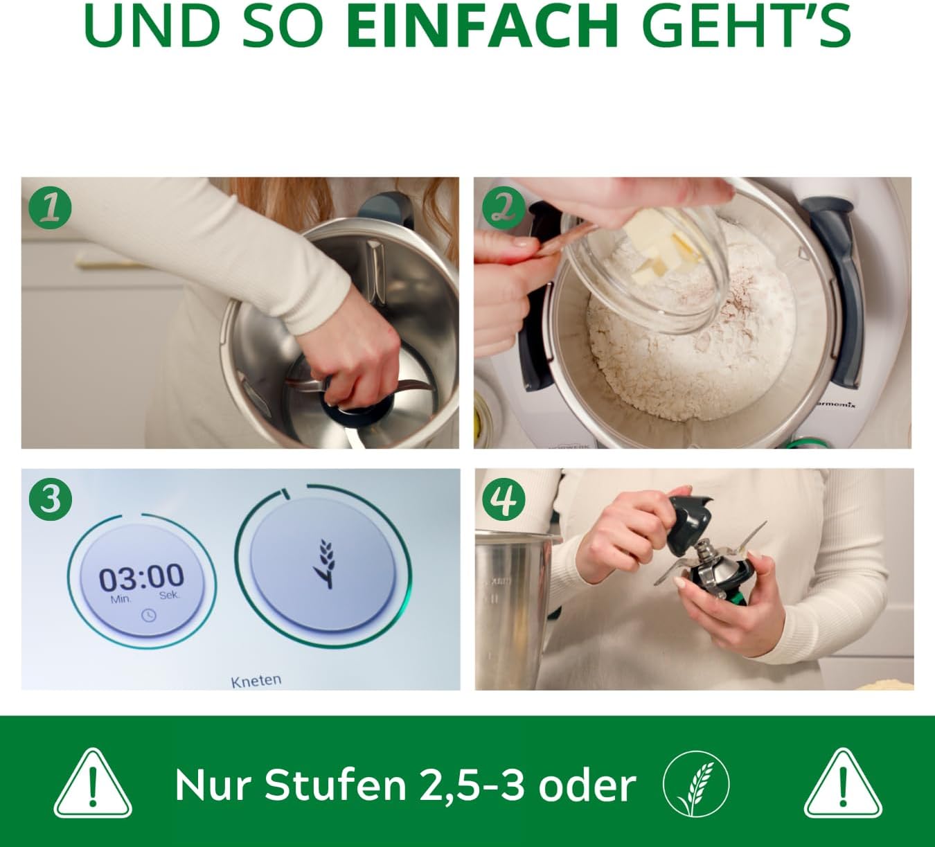 TeigPro Messerschutz / Teigrestevermeider für Thermomix TM5,TM6,TM7, Anthrazit-grau