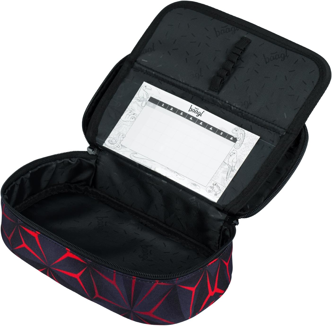 Schulrucksack-Set für Grundschüler (3-teilig), Red Polygon