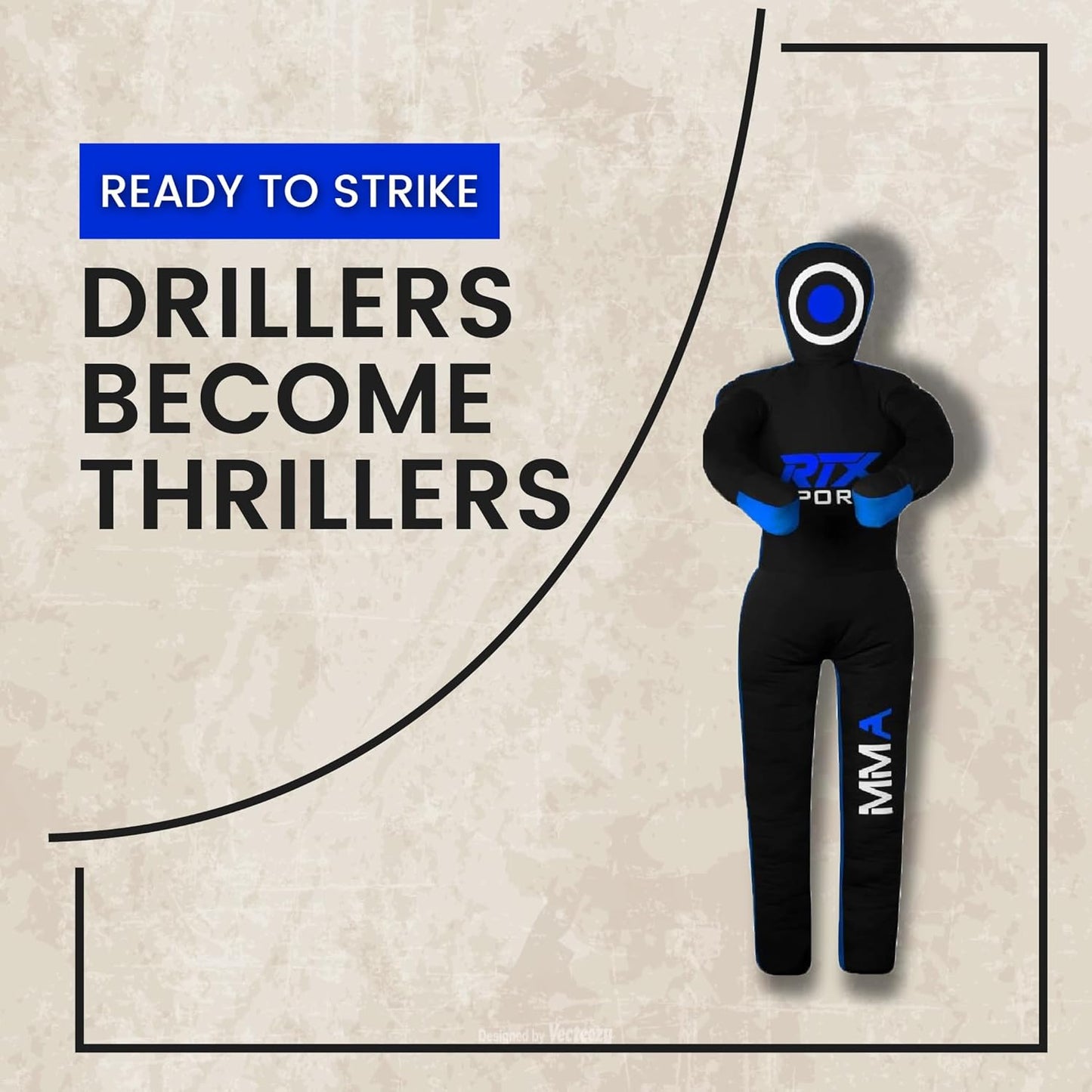 Grappling Dummy, 47" - Inches Blue