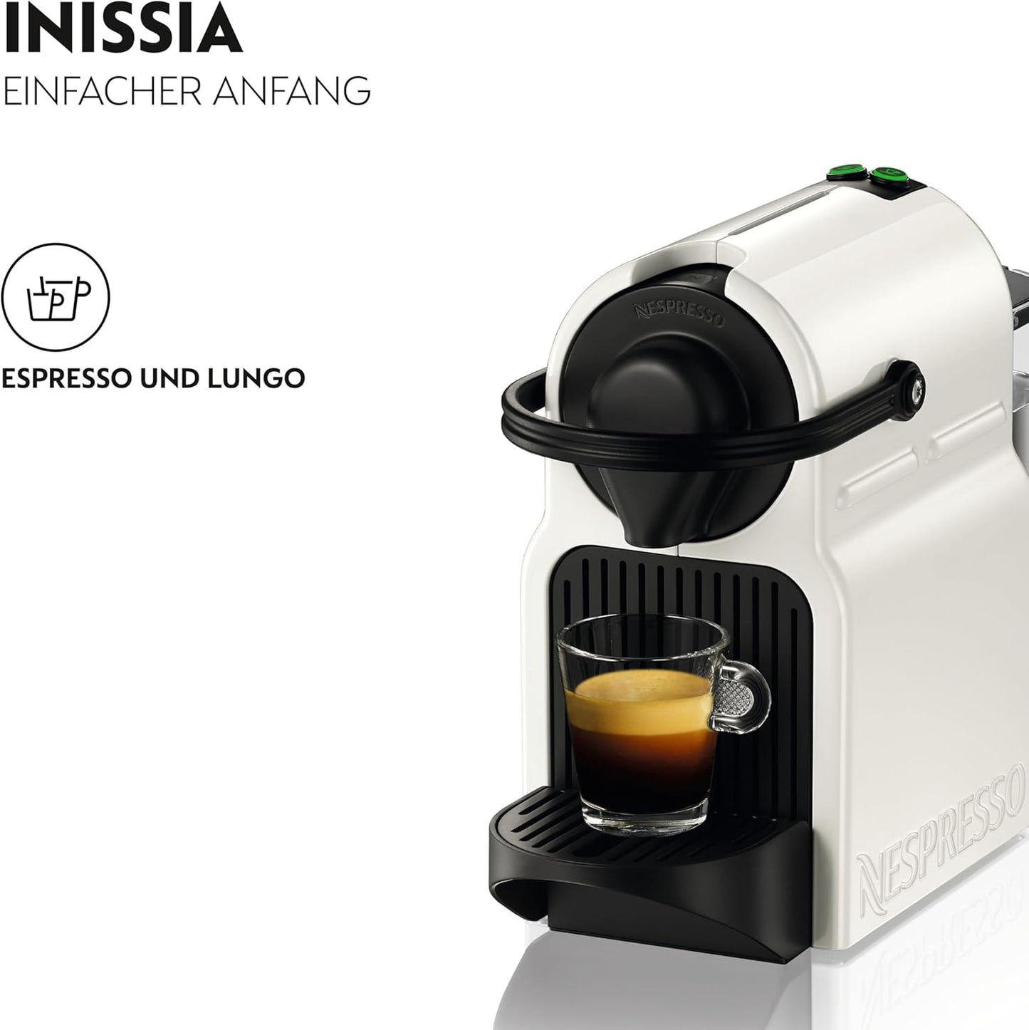 Kapsel-Kaffeemaschine Inissia XN1001, XN1001 ; Weiss
