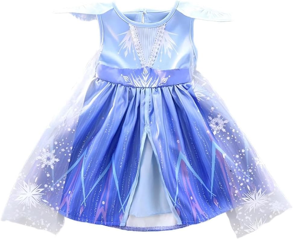 Kostüm Schneekönigin Elsa, Elsa (Nur Kleid) 3-6 Monate