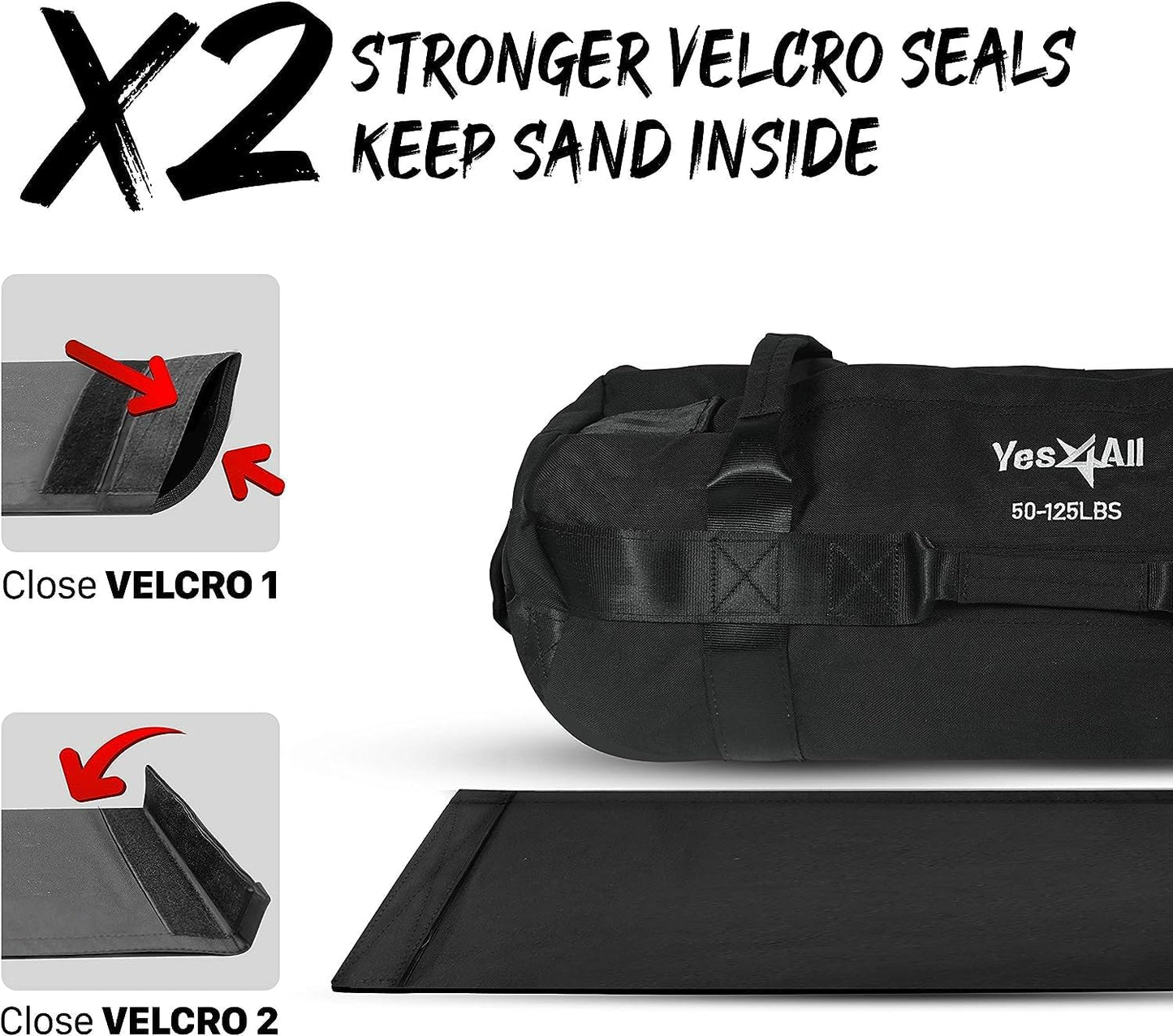 Verstellbarer Sandsacke für Krafttraining, G. Schwarz - (34kg - 56kg)