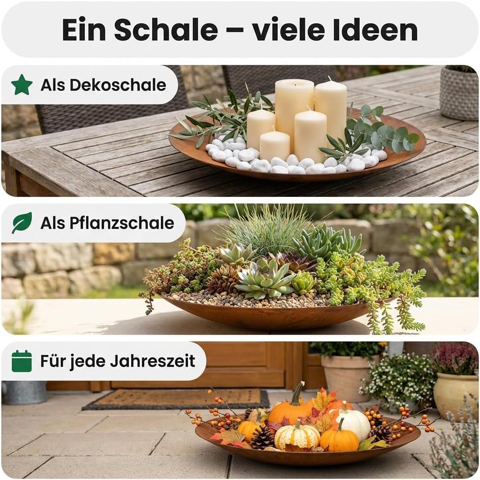 Runde Feuerschale