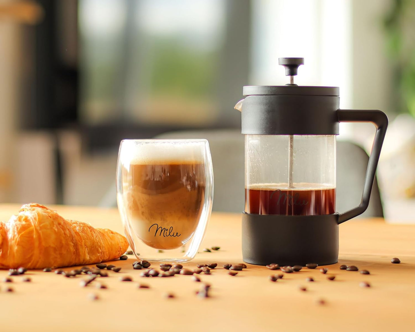 French Press Set, Schwarz 1000 ml