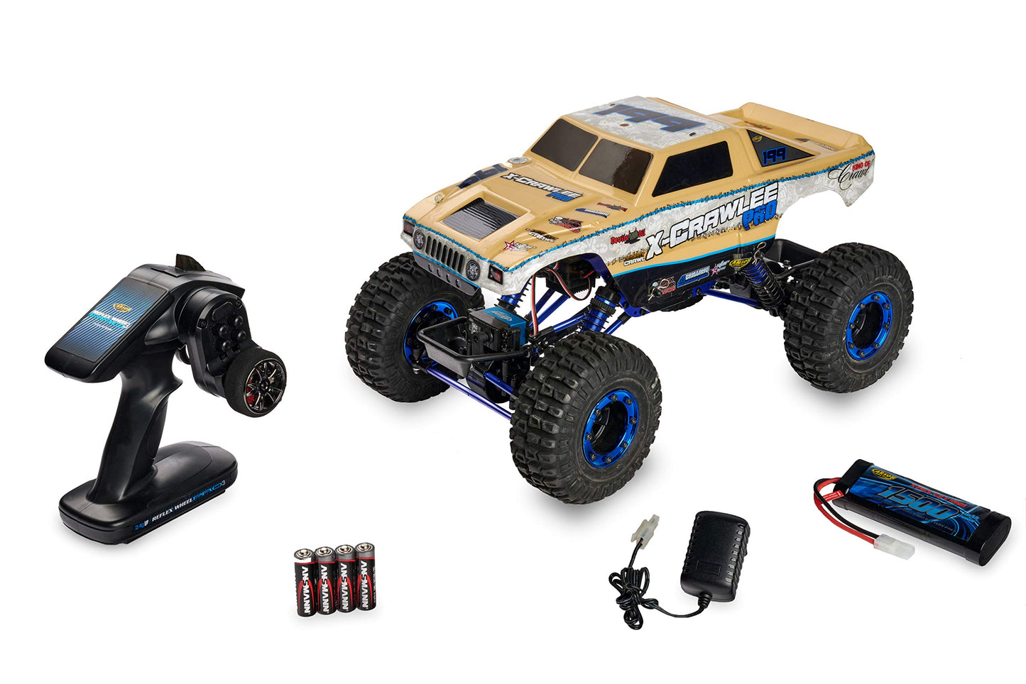 RC-Crawler 1:10 4x4 Modellauto, Crawlee, Sandfarben