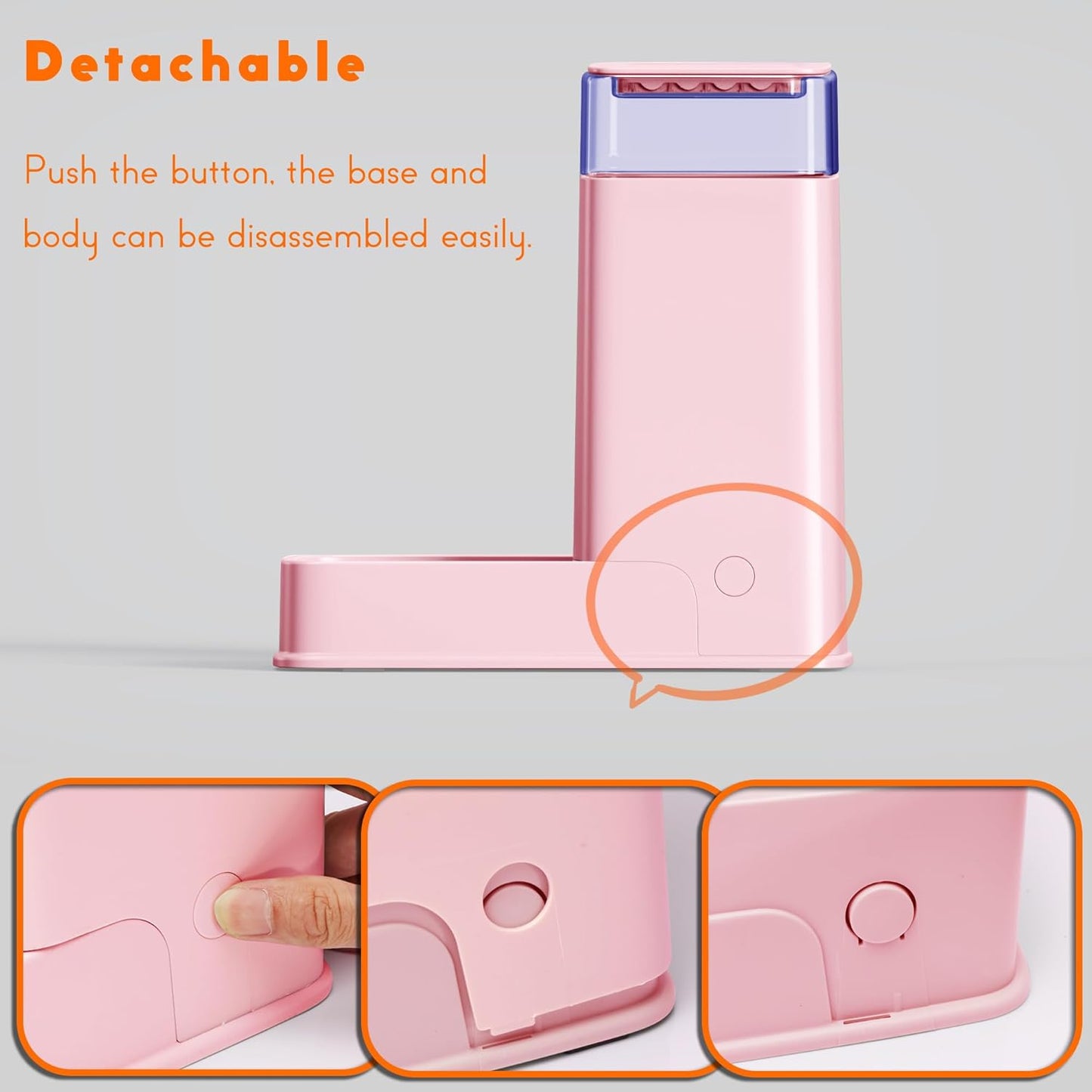 Katzennahrung- und Tränkespender-Set (Schwerkraft, 3,8 l), pink