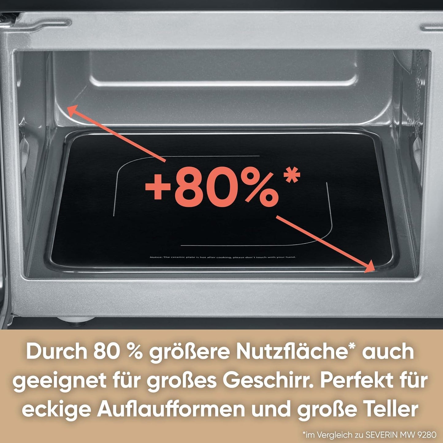 Mikrowelle MW 7777, Glasboden Grill und Heissluftfunktion 25l