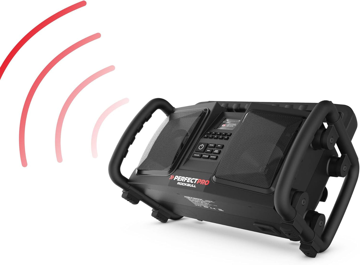 Baustellenradio Rockbull mit DAB+ und Bluetooth