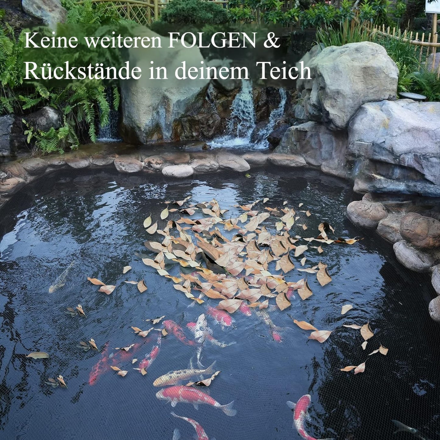 Feinmaschiges Teich- und Vogelschutznetz 15x15m