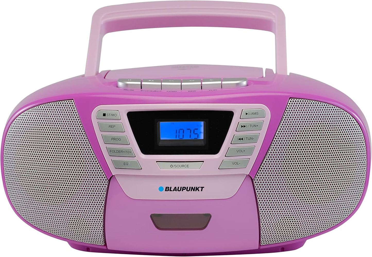Tragbarer Kinder CD-Player mit Kassettenfach, Flieder