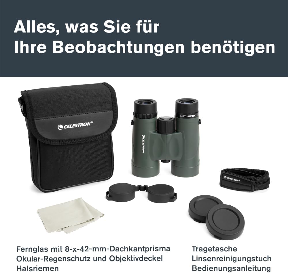 Nature DX 8x42mm Fernglas mit Mehrschichtvergütung, Nature DX 8x42mm BaK-4 Prism