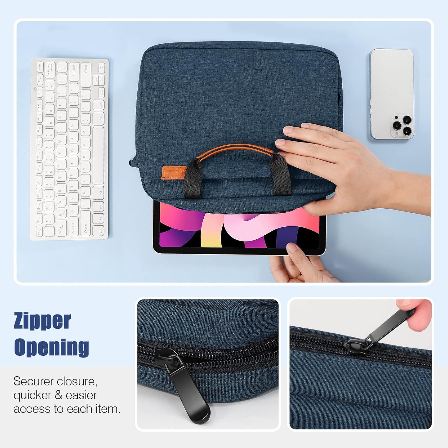 Tablet-Schutztasche mit Schultergurt (12.9 Zoll), 12.9 Indigo