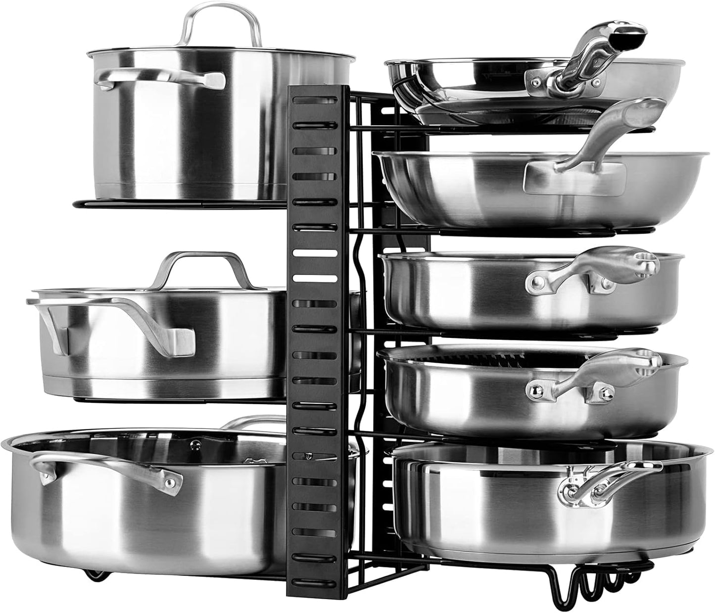 Doppelseitiger Pfannen- und Deckelhalter, 10 Teiler, Braun 3 DIY-Methoden Pfannenhalter