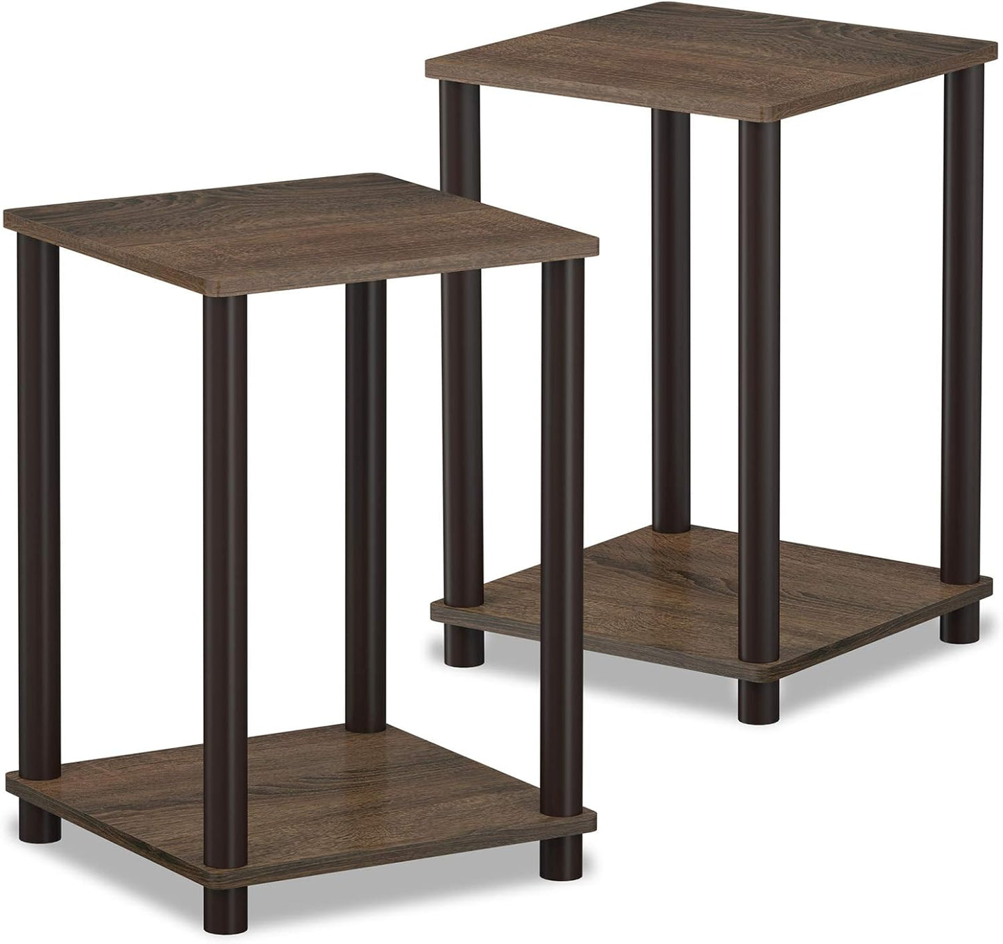 Beistelltisch Haydn, Walnuss/Braun 2er Set