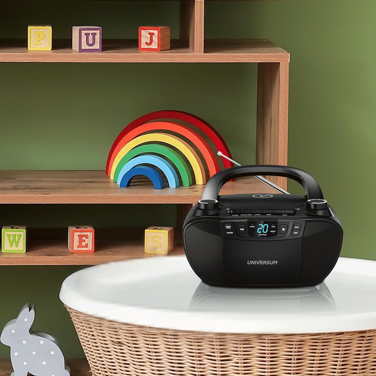Tragbarer CD-Player mit Radio & Kassette