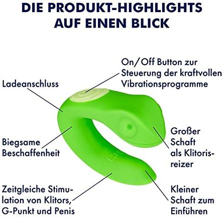 Paar-Vibrator Gecko mit 10 Vibrationsprogrammen
