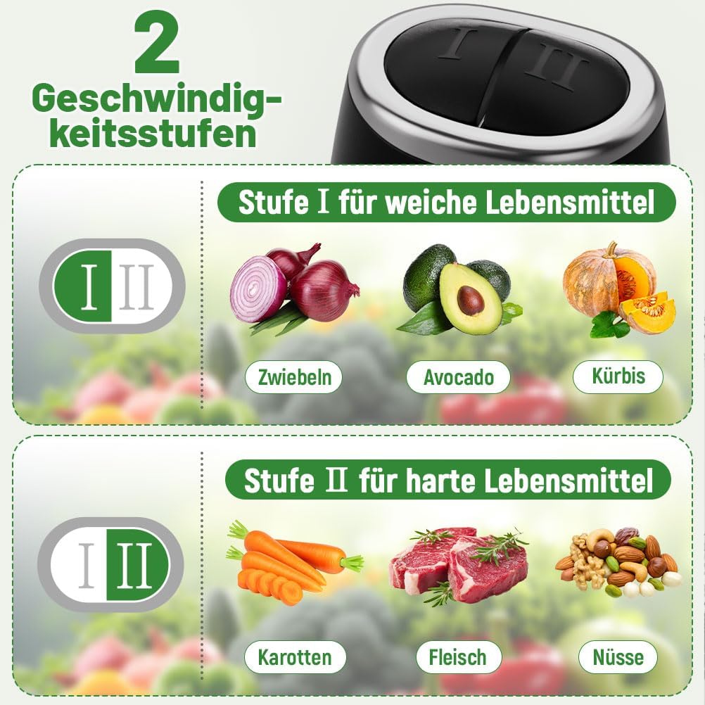 Elektrischer Multizerkleinerer, Schwarz