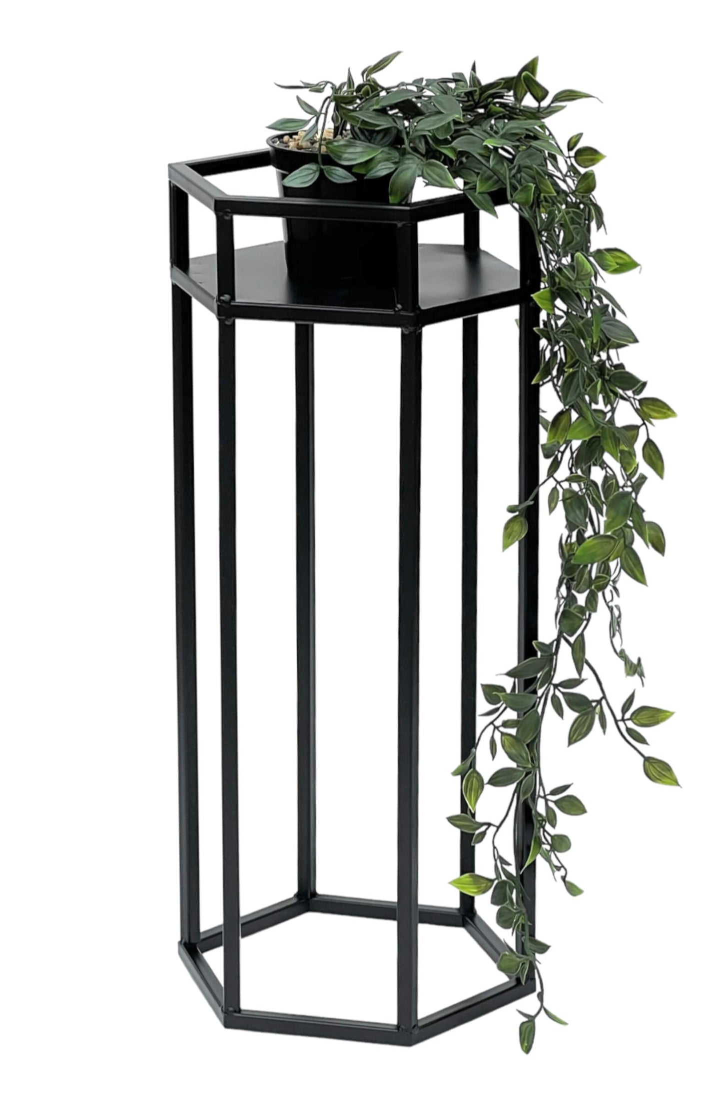 6-eckiger Blumenhocker, Höhe: 50 cm / S