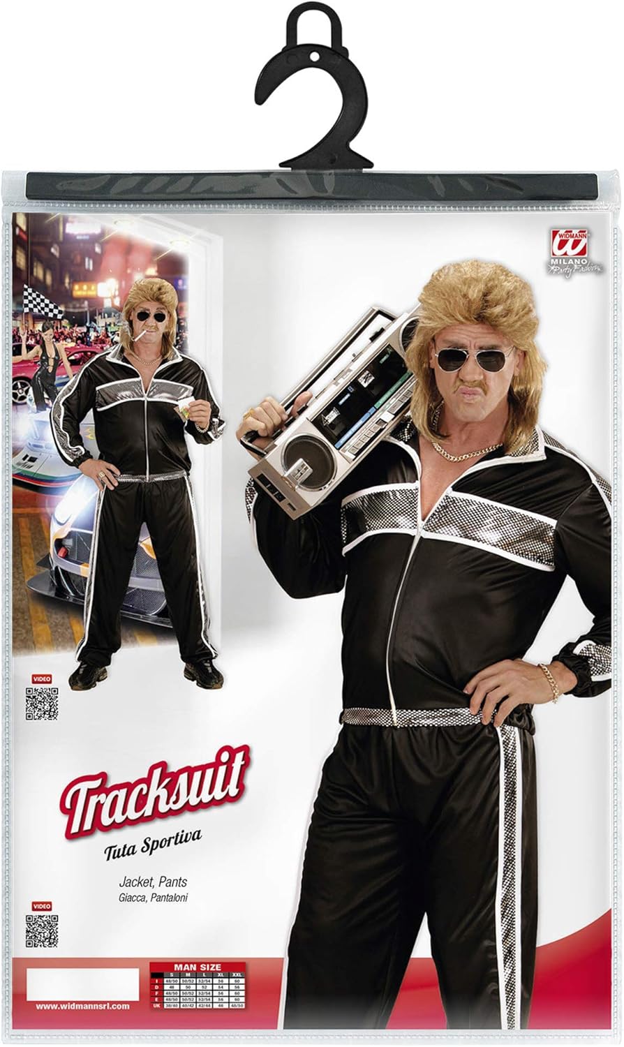 80er Jahre Jogginganzug Kostüm, L