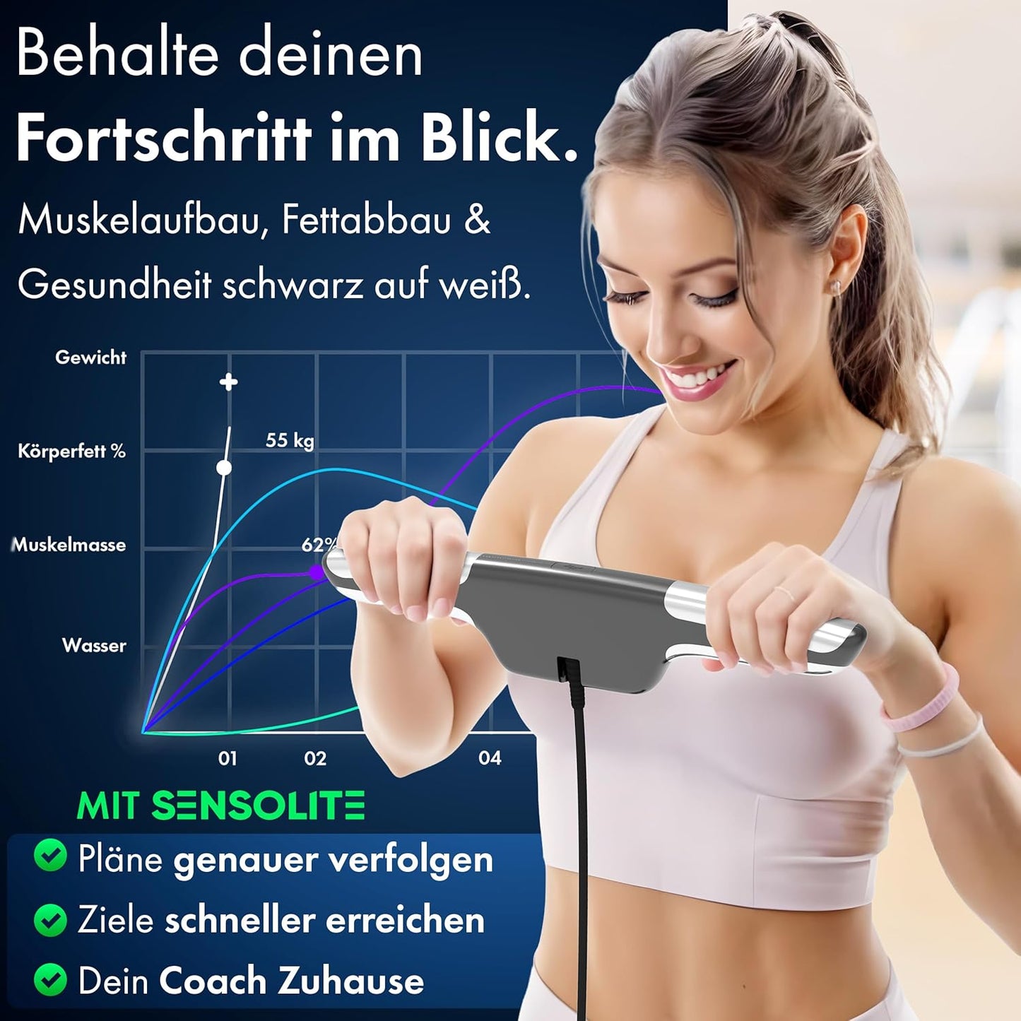 Personenwaage mit Körperfettanalyse