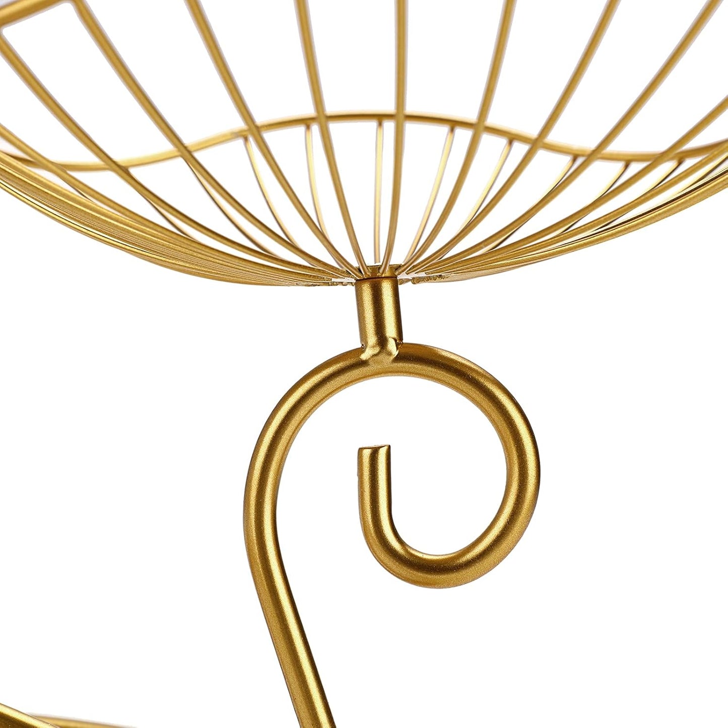 Obstschale mit 3 Etagen, Golden