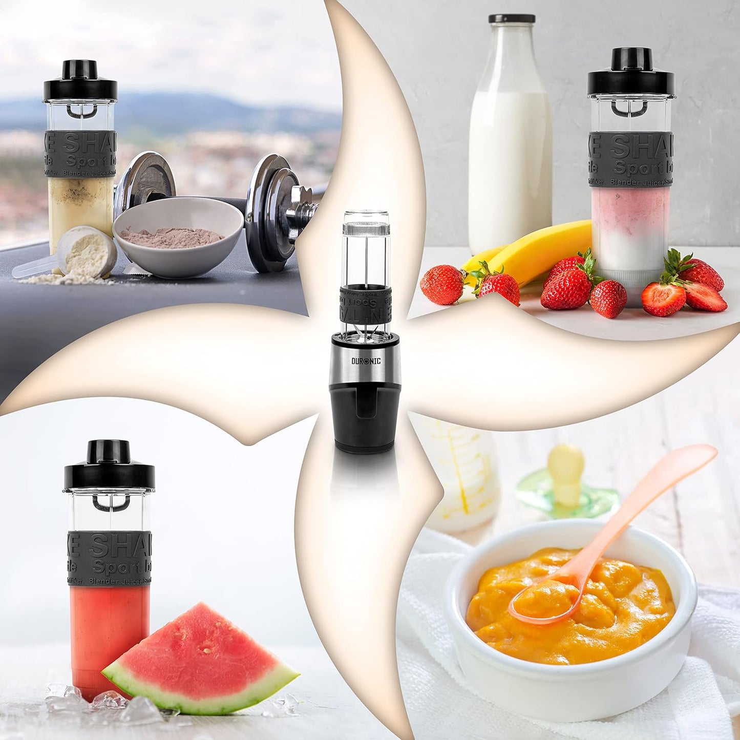 Mini-Standmixer BL520 mit Trinkflaschen-Set, BL520