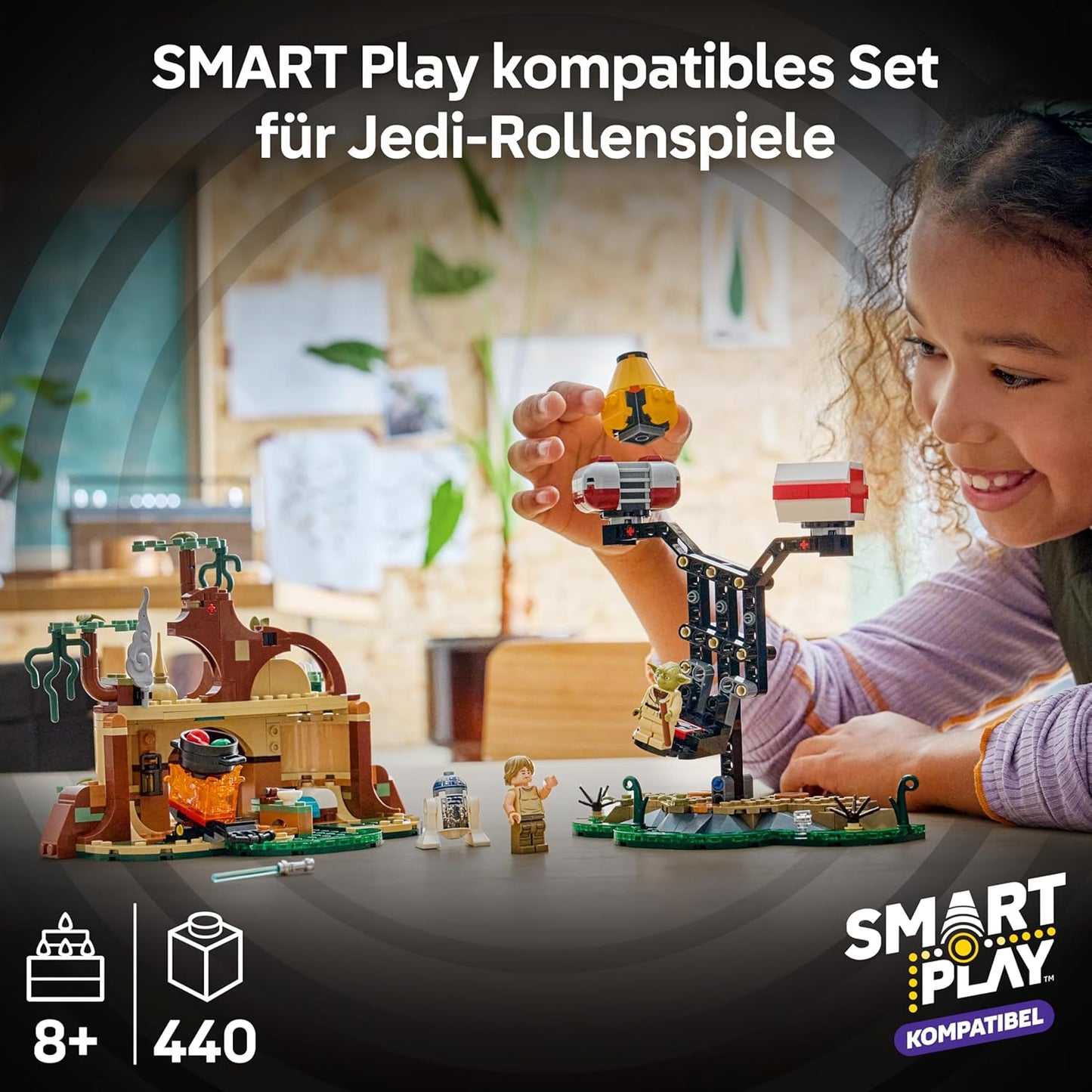 Smart Play: Jedi-Training an Yodas Hütte, Smart Play: Yoda's Hut And Jedi Training 75422