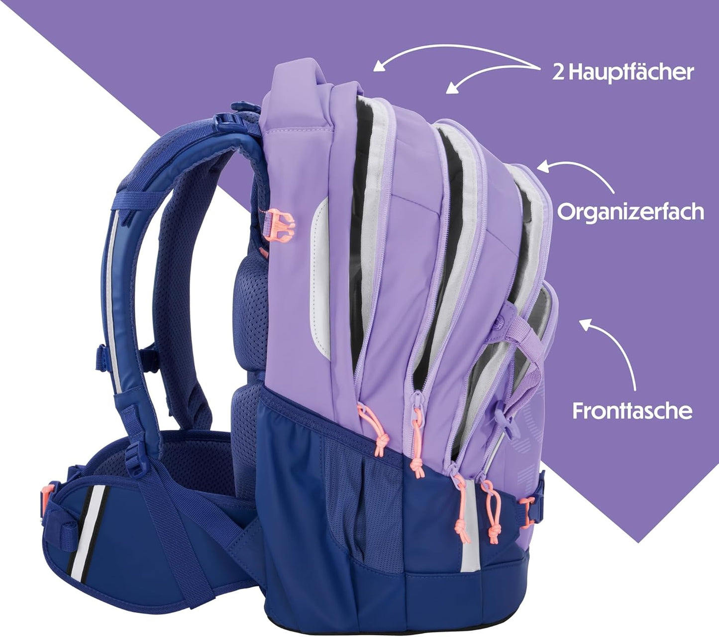 Ergonomischer Schulrucksack Mate, Tarp Frosty Lilac