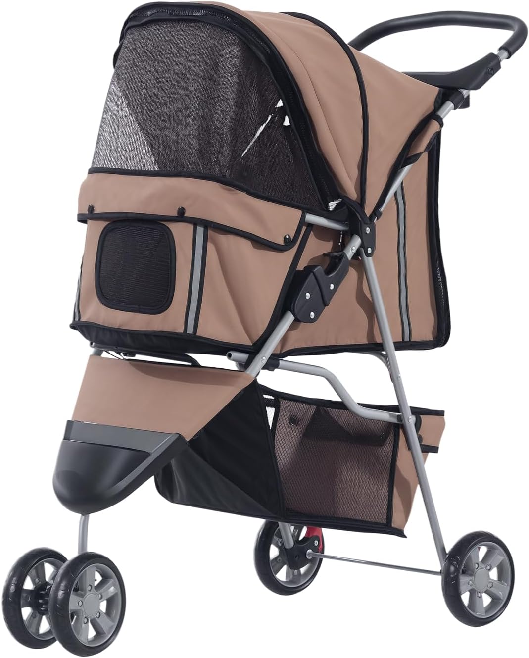 Hundewagen, Kaffeebraun 75L x 45B x 97H cm